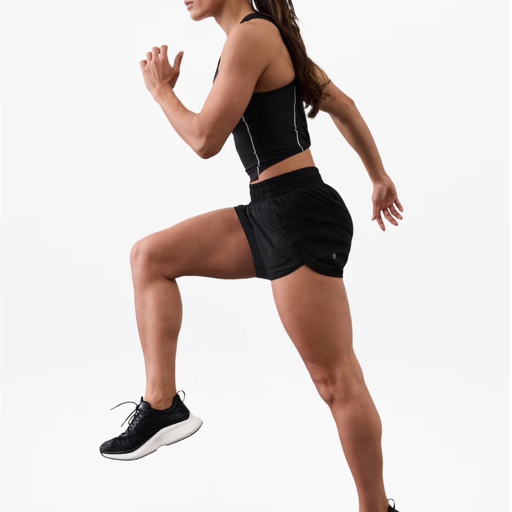 Mesh Racer Run Mid Rise 4 Short (XS)